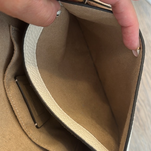 Coach Cream and Tan Crossbody Bag with Gold Hardware - Picture 8 of 8